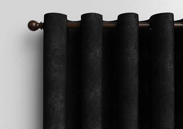 Florence Faux Suede, Classic Black - Made to Measure Curtains - Image 13